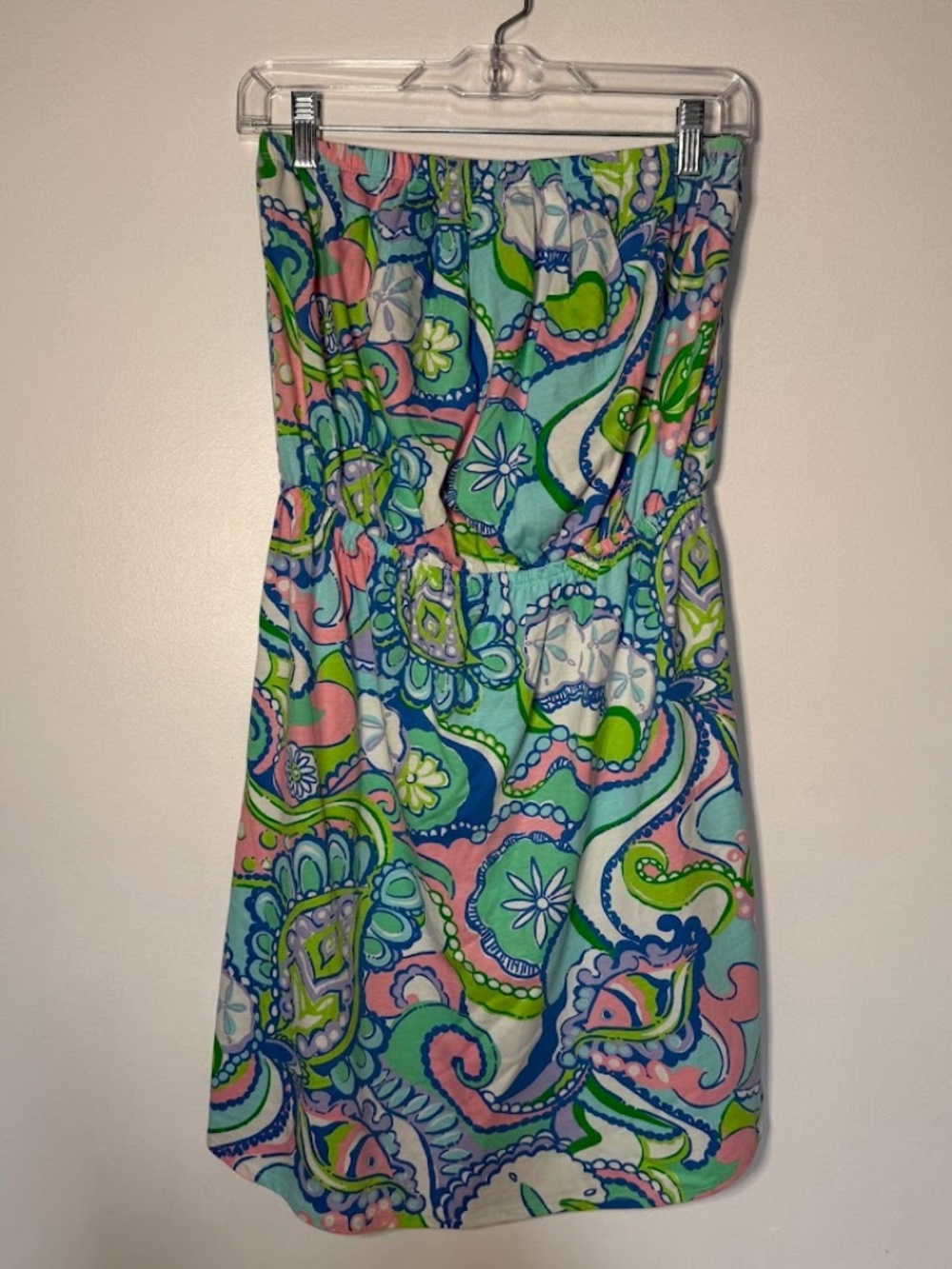 Lilly Pulitzer Windsor Strapless Dress Multi Conch Republic Pull On